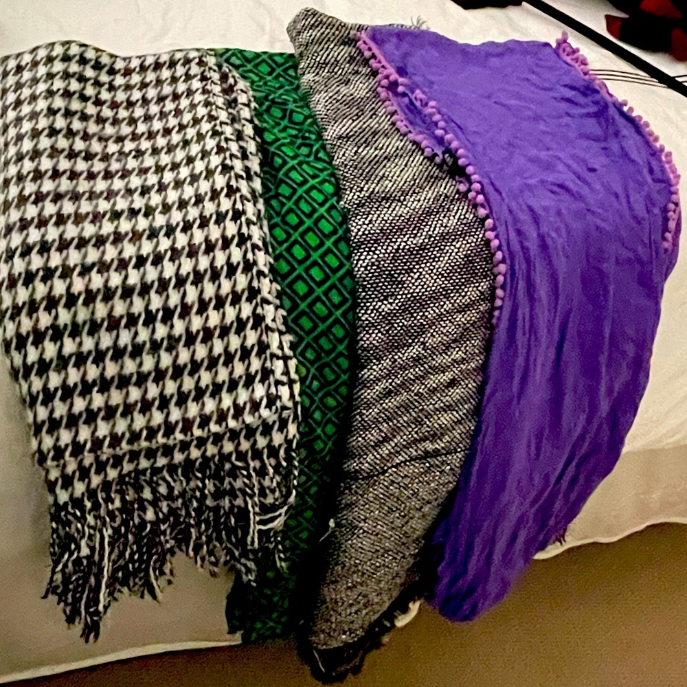 Four scarves